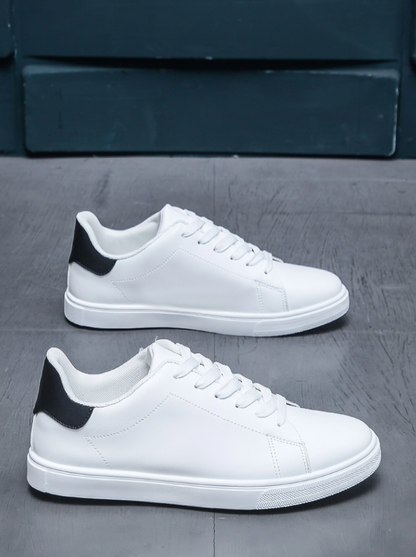 Effortless Comfort Witte Casual Sneakers - Antislip Board Schoenen