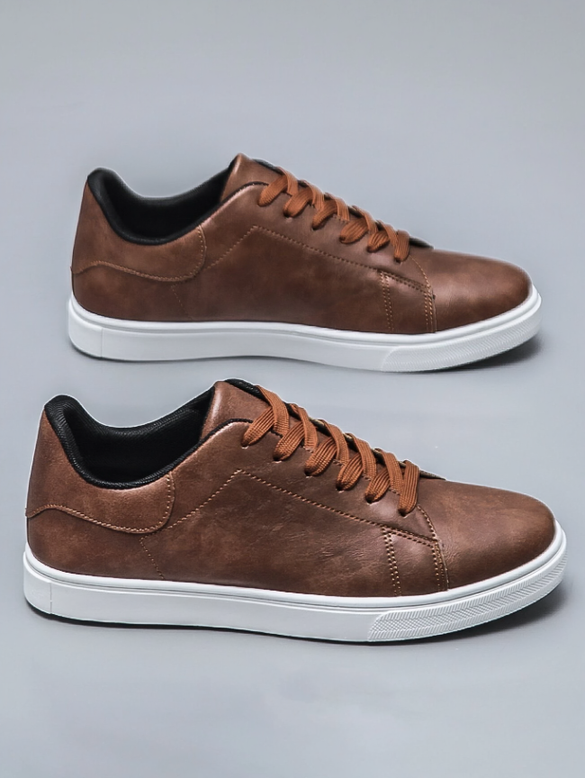 Moderne Grijze Casual Low-Top Skateboard Schoenen