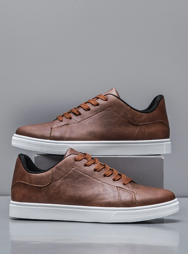 Moderne Grijze Casual Low-Top Skateboard Schoenen